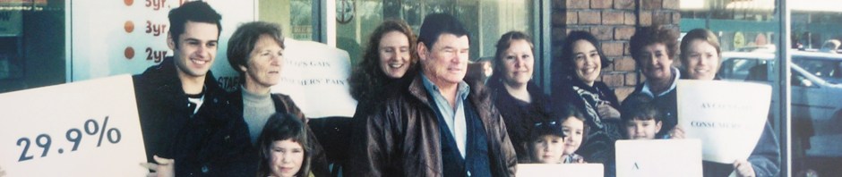 Protest at Werribee Avco office 1996